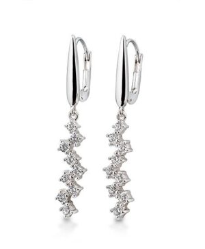 11/03131-0 - 375/- white - diamond fc 0,61 Ct. H/si Earrings