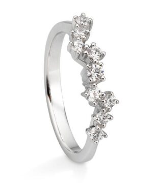 41/06091-0 - 375/- white - diamond fc 0,355 Ct. H/si Rings