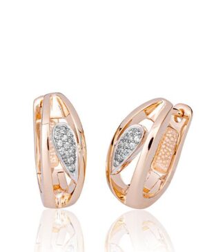06/61064-0 - 375/- W/R - diamond fc 0,12 Ct. H/si Earrings