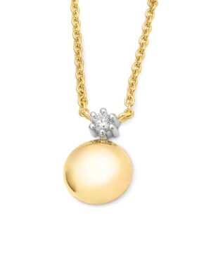 61/01522-0 - 375/- bic. NECKLET - diamond fc 0,05 Ct. H/si Necklaces