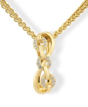 31/04745-0 - 375/- yellow - diamond fc 0,09 Ct. H/si Pendants