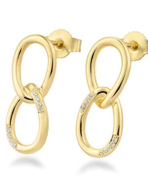 11/03140-0 - 375/- yellow - diamond fc 0,064 Ct. H/si Earrings