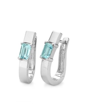 06/61121-0 - 375/- white - g.blue topaz Earrings