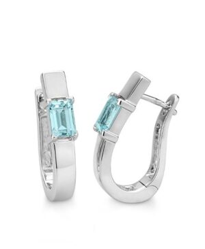 06/61121-0 - 375/- white - g.blue topaz Earrings