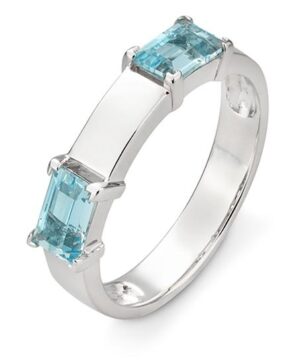 42/03404-0 - 375/- white - g.blue topaz Rings