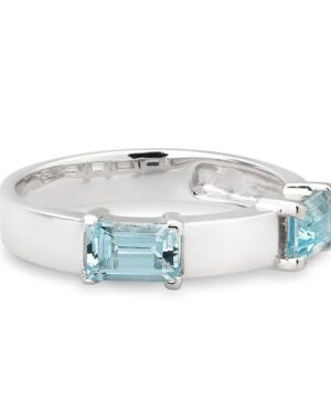 42/03404-0 - 375/- white - g.blue topaz Rings