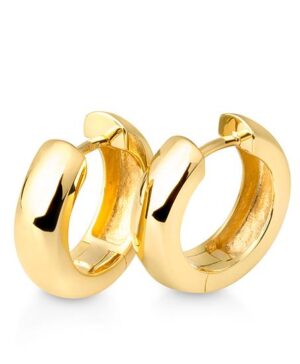 06/03702-0 925/- Yellow Gold Plated Breuning Huggie Earrings
