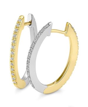 06/61197-0 - 375/- bic. - diamond fc 0,39 Ct. H/si Earrings