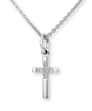 36/00920-0 - 375/- white CROSS - diamond fc 0,033 Ct. H/si Crosses