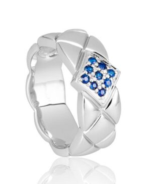 42/03359-0 - 925/- RH - g.sapphire Rings