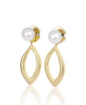 13/01494-0 - 925/- yellow - Chinese cult. pearl Earrings