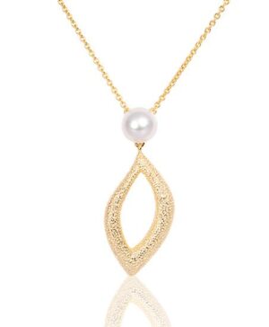 63/00249-0 - 925/- yellow NECKLET - Chinese cult. pearl Necklaces