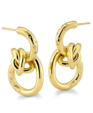 01/05694-5 - 925/- yellow - cubic zirconia Earrings