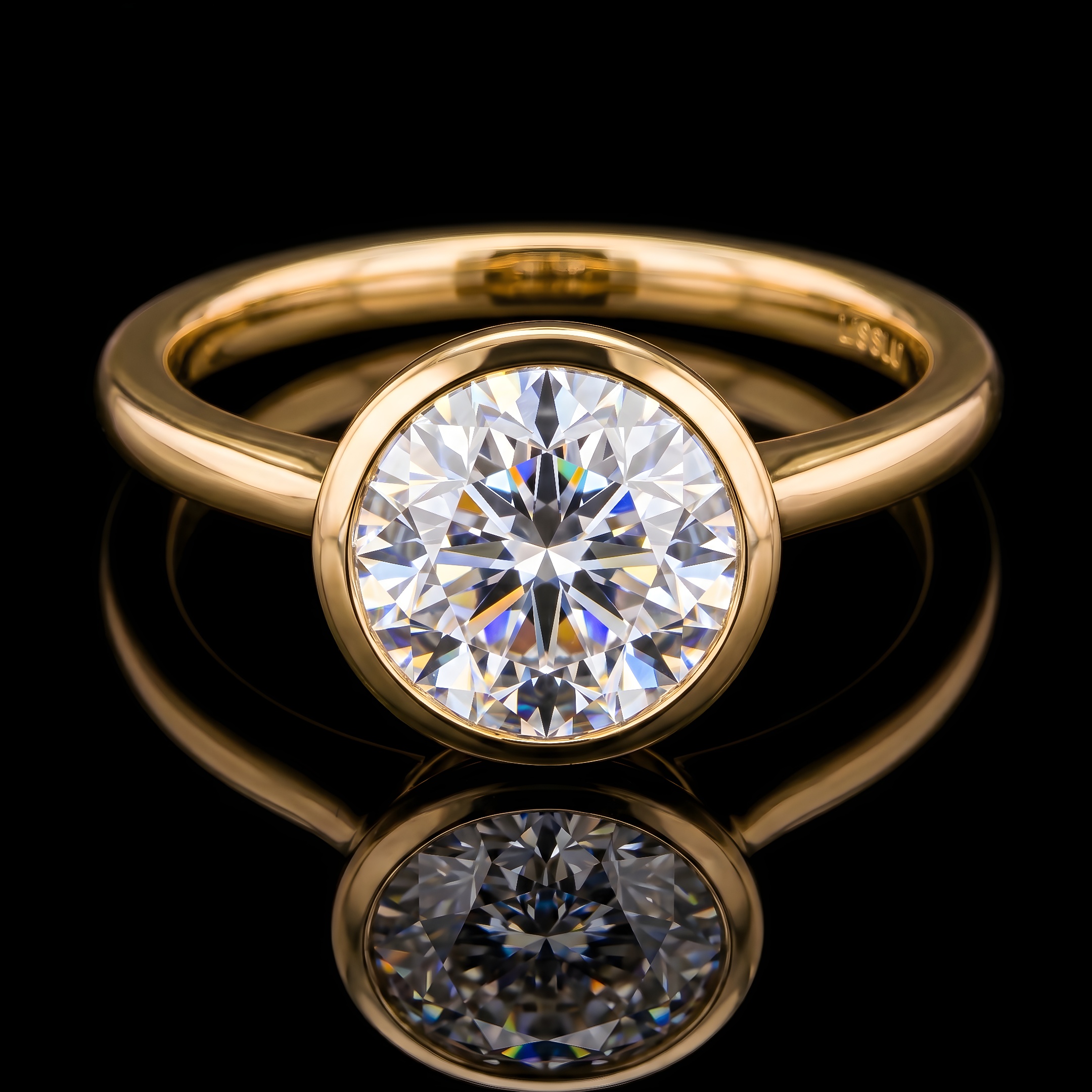 New arrival 061-00423 round lab-grown diamond solitaire ring