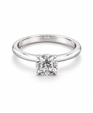 750/- White Lab Grown 4 Claw Diamond Round Solitaire 1 pcs = TDW: 1.01ct