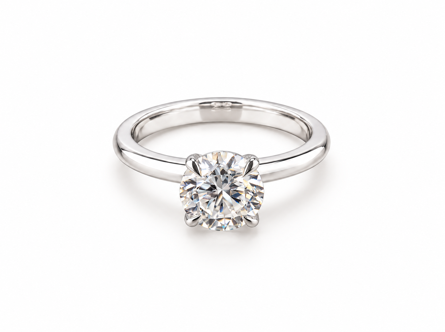 750/- White 4 Claw Lab Grown RBC Diamond Solitaire 1 Pcs - 1.50ct D/E VVS-VS