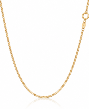 GVJ Custom 375/- Solid Round Curb Chain 1.40mm