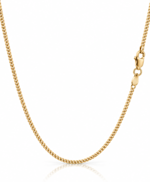 GVJ Custom 375/- Solid Diamond Cut Curb Chain, 1.00mm