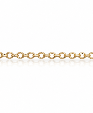 Alternative view of GVJ Custom 375/- Solid Hammered Cable Chain 1.50mm
