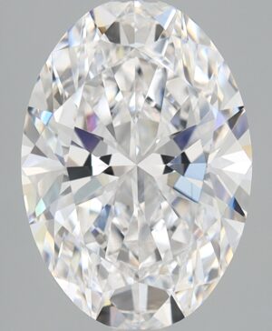 3.09ct Oval Lab-Grown Diamond — D VVS2 — IGI Certified