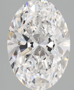 3.08ct Oval Lab-Grown Diamond — D VVS2 — IGI Certified