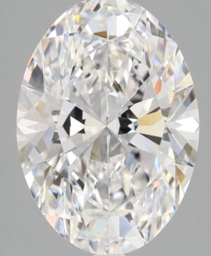 3.08ct Oval Lab-Grown Diamond — D VVS2 — IGI Certified