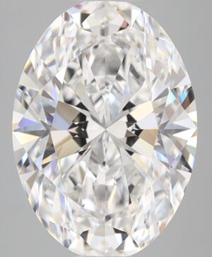 3.08ct Oval Lab-Grown Diamond — D VVS2 — IGI Certified