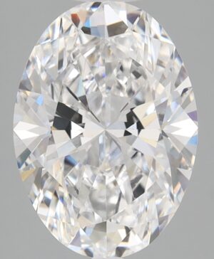 3.08ct Oval Lab-Grown Diamond — D VVS2 — IGI Certified