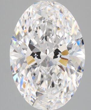 3.08ct Oval Lab-Grown Diamond — D VVS2 — IGI Certified