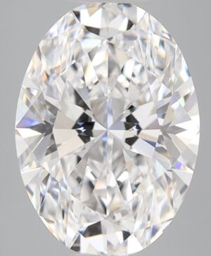 3.08ct Oval Lab-Grown Diamond — D VVS2 — IGI Certified