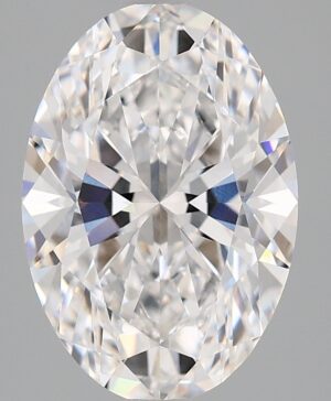 3.08ct Oval Lab-Grown Diamond — D VVS2 — IGI Certified