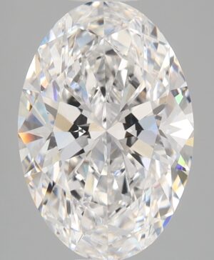 3.08ct Oval Lab-Grown Diamond — D VS1 — IGI Certified