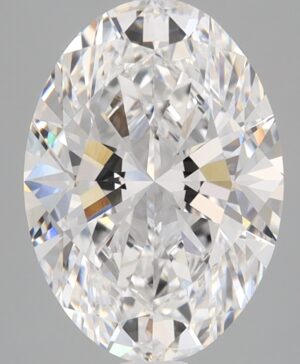 3.08ct Oval Lab-Grown Diamond — D VVS2 — IGI Certified