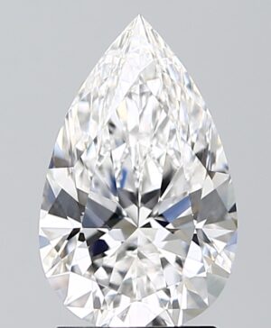 2.04ct Pear Lab-Grown Diamond — D VVS2 — IGI Certified