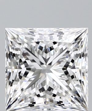 3.05ct Princess Lab-Grown Diamond — D VVS2 — IGI Certified