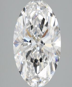 3.14ct Oval Lab-Grown Diamond — D VS1 — IGI Certified