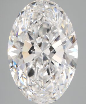 6.08ct Oval Lab-Grown Diamond — D VVS2 — IGI Certified