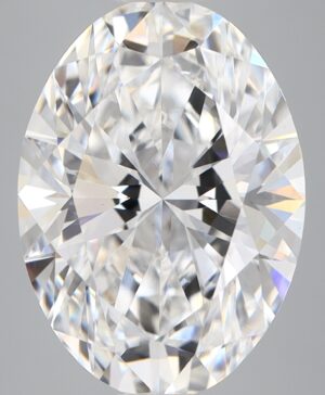 4.87ct Oval Lab-Grown Diamond — D VVS2 — IGI Certified
