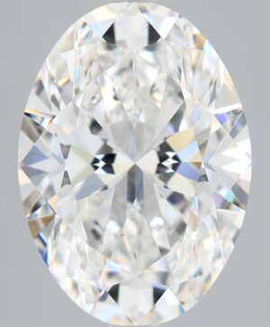 4.57ct Oval Lab-Grown Diamond — D VVS2 — IGI Certified