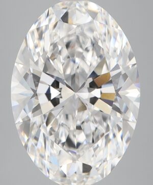 4.09ct Oval Lab-Grown Diamond — D VVS2 — IGI Certified