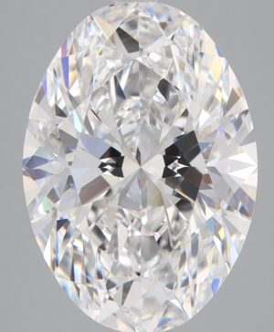 4.08ct Oval Lab-Grown Diamond — D VVS2 — IGI Certified
