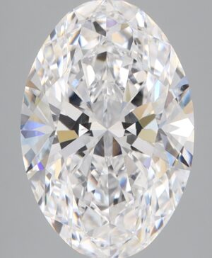 4.08ct Oval Lab-Grown Diamond — D VVS2 — IGI Certified