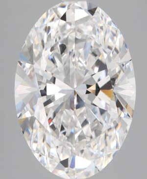 4.08ct Oval Lab-Grown Diamond — D VVS2 — IGI Certified