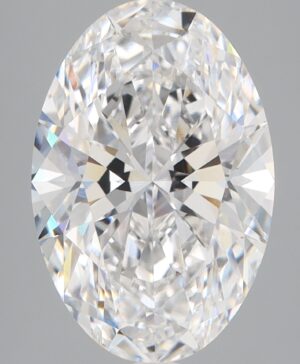4.08ct Oval Lab-Grown Diamond — D VVS2 — IGI Certified
