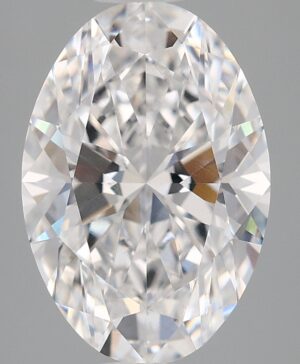 4.08ct Oval Lab-Grown Diamond — D VVS2 — IGI Certified