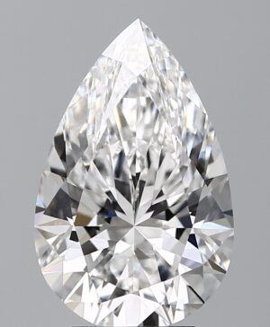 4.08ct Pear Lab-Grown Diamond — D VVS2 — IGI Certified