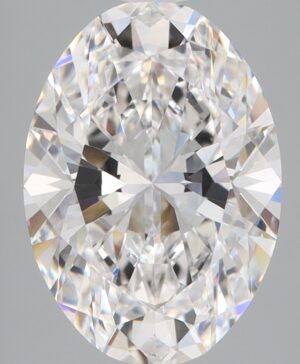 4.07ct Oval Lab-Grown Diamond — D VVS2 — IGI Certified