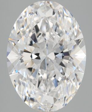 4.06ct Oval Lab-Grown Diamond — D VVS2 — IGI Certified
