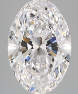 4.05ct Oval Lab-Grown Diamond — D VVS2 — IGI Certified