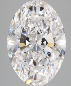 4.05ct Oval Lab-Grown Diamond — D VVS2 — IGI Certified